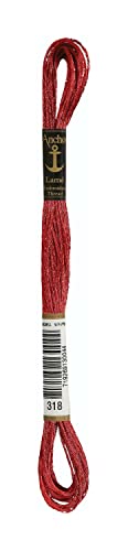Anchor 4180000-00318 Stickgarne, 65% Viskose, 35% MetallisedPolyester, rot, 8m, 4 Gramm Anchor 4180000-00318 Stickgarne, 65% Viskose, 35% MetallisedPolyester, rot, 8m, 4 Gramm von Anchor