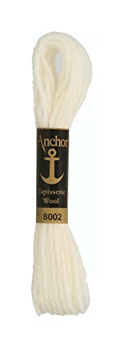 Anchor 4238000-08002 Stickgarne, 100% Wolle, Weiß, 10m, 7 Gramm Anchor 4238000-08002 Stickgarne, 100% Wolle, Weiß, 10m, 7 Gramm von Anchor
