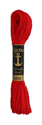 Anchor 4238000-08202 Stickgarne, 100% Wolle, hochrot, 10m, 10 Meter Anchor 4238000-08202 Stickgarne, 100% Wolle, hochrot, 10m, 10 Meter von Anchor