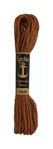 Anchor 4238000-09428 Stickgarne, 100% Wolle, hellbraun, 10m, 7 Gramm von Anchor