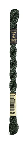 Anchor 4317005-07683 Stickgarne, 89% Baumwolle, 11% Metallised Polyester, grün gold, Stärke 5, 5 g, 7 Gramm Anchor 4317005-07683 Stickgarne, 89% Baumwolle, 11% Metallised Polyester, grün gold, Stärke 5, 5 g, 7 Gramm von Anchor