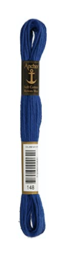 Anchor 4335000-00148 Stickgarne, 100% Baumwolle, marine, 10m, 5 Gramm Anchor 4335000-00148 Stickgarne, 100% Baumwolle, marine, 10m, 5 Gramm von Anchor