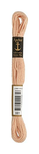 Anchor 4335000-00881 Stickgarne, 100% Baumwolle, haut, 10m, 5 Gramm von Anchor