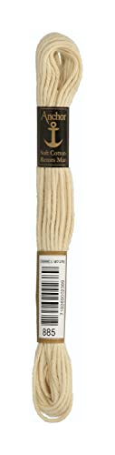 Anchor 4335000-00885 Stickgarne, 100% Baumwolle, bisquit, 10m, 5 Gramm von Anchor