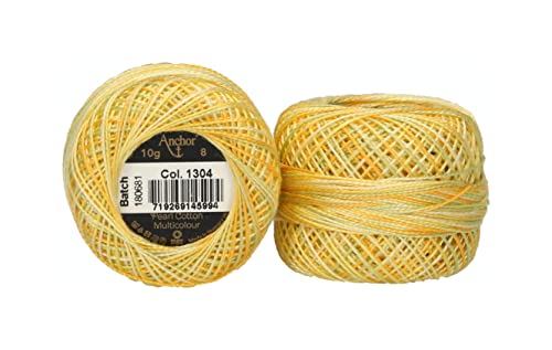 Anchor 4518008-01304 Stickgarne, 100% Baumwolle, 1304, Stärke 8, 82m, 82 Meter von Anchor