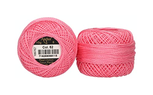 Anchor 4591008-00052 Stickgarne, 100% Baumwolle, himbeer, Stärke 8, 82m, 16 Gramm Anchor 4591008-00052 Stickgarne, 100% Baumwolle, himbeer, Stärke 8, 82m, 16 Gramm von Anchor