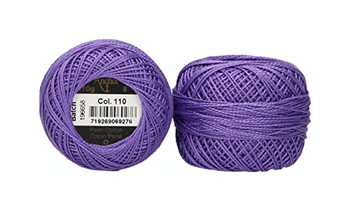 Anchor 4591008-00110 Stickgarne, 100% Baumwolle, veilchen, Stärke 8, 82m, 16 Gramm Anchor 4591008-00110 Stickgarne, 100% Baumwolle, veilchen, Stärke 8, 82m, 16 Gramm von Anchor