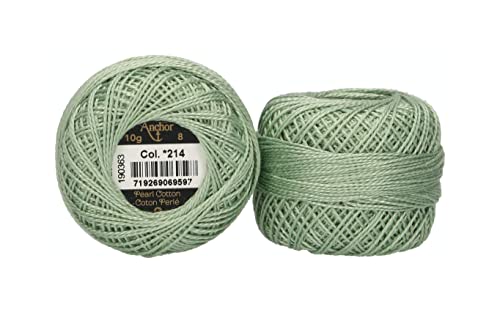 Anchor 4591008-00214 Stickgarne, 100% Baumwolle, salbei, Stärke 8, 82m, 16 Gramm Anchor 4591008-00214 Stickgarne, 100% Baumwolle, salbei, Stärke 8, 82m, 16 Gramm von Anchor