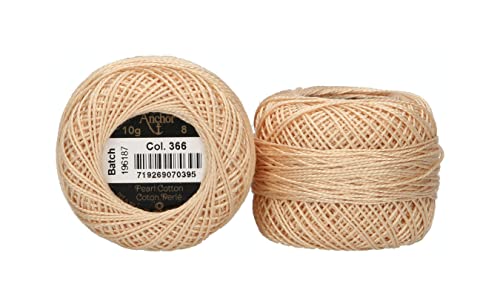 Anchor 4591008-00366 Stickgarne, 100% Baumwolle, sand, Stärke 8, 82m, 16 Gramm Anchor 4591008-00366 Stickgarne, 100% Baumwolle, sand, Stärke 8, 82m, 16 Gramm von Anchor