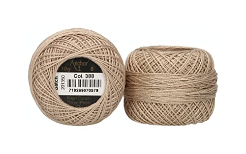Anchor 4591008-00388 Stickgarne, 100% Baumwolle, marmor, Stärke 8, 82m, 16 Gramm Anchor 4591008-00388 Stickgarne, 100% Baumwolle, marmor, Stärke 8, 82m, 16 Gramm von Anchor