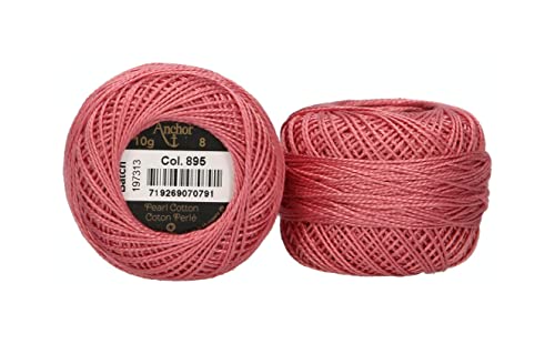 Anchor 4591008-00895 Stickgarne, 100% Baumwolle, granat hell, Stärke 8, 82m, 16 Gramm Anchor 4591008-00895 Stickgarne, 100% Baumwolle, granat hell, Stärke 8, 82m, 16 Gramm von Anchor