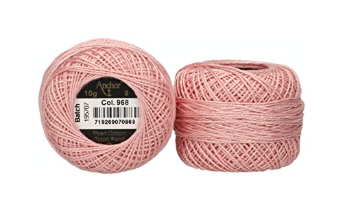 Anchor 4591008-00968 Stickgarne, 100% Baumwolle, opal, Stärke 8, 82m, 16 Gramm Anchor 4591008-00968 Stickgarne, 100% Baumwolle, opal, Stärke 8, 82m, 16 Gramm von Anchor