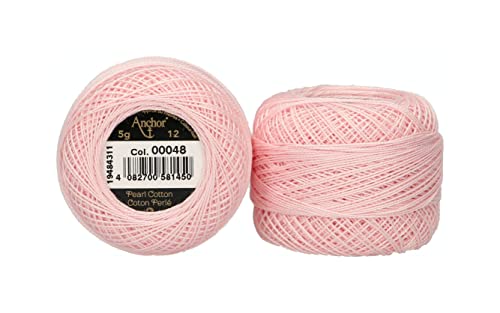 Anchor 4596012-00048 Stickgarne, 100% Baumwolle, 48, Stärke 12, 56m, 9 Gramm von MEZ