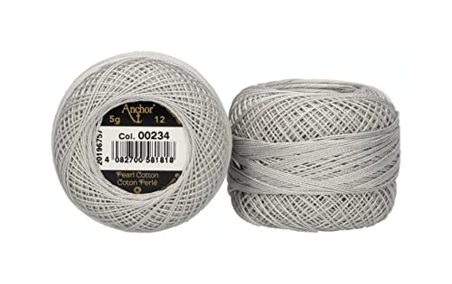 Anchor 4596012-00234 Stickgarne, 100% Baumwolle, 234, Stärke 12, 56m, 9 Gramm Anchor 4596012-00234 Stickgarne, 100% Baumwolle, 234, Stärke 12, 56m, 9 Gramm von Anchor