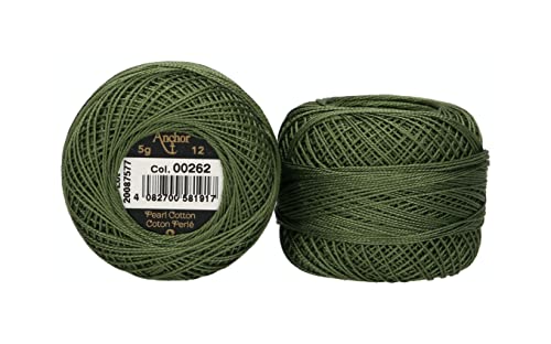 Anchor 4596012-00262 Stickgarne, 100% Baumwolle, 262, Stärke 12, 56m, 9 Gramm Anchor 4596012-00262 Stickgarne, 100% Baumwolle, 262, Stärke 12, 56m, 9 Gramm von Anchor