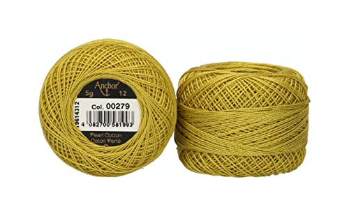 Anchor 4596012-00279 Stickgarne, 100% Baumwolle, 279, Stärke 12, 56m, 9 Gramm Anchor 4596012-00279 Stickgarne, 100% Baumwolle, 279, Stärke 12, 56m, 9 Gramm von MEZ