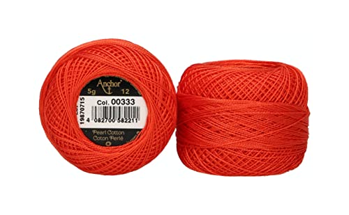 Anchor 4596012-00333 Stickgarne, 100% Baumwolle, 333, Stärke 12, 56m, 9 Gramm Anchor 4596012-00333 Stickgarne, 100% Baumwolle, 333, Stärke 12, 56m, 9 Gramm von Anchor