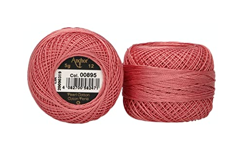 Anchor 4596012-00895 Stickgarne, 100% Baumwolle, 895, Stärke 12, 56m, 9 Gramm von Anchor