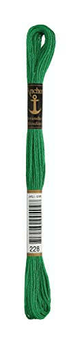 Anchor 232719 4635000-00228 Stickgarn, Baumwolle, grün, 3 gramm Anchor 232719 4635000-00228 Stickgarn, Baumwolle, grün, 3 gramm von Anchor