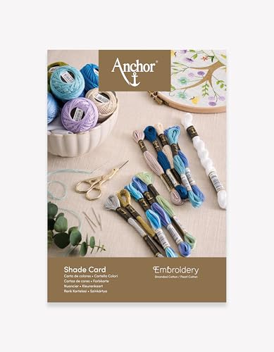 Anchor CA-4546 – Farbkarte für Stickgarne | Echte Muster von Anchor Stranded Cotton, Pearl, Cotton, Metallic und Lamé | Essentielles Zubehör für Ihre Kreationen Anchor CA-4546 – Farbkarte für Stickgarne | Echte Muster von Anchor Stranded Cotton, Pearl, Cotton, Metallic und Lamé | Essentielles Zubehör für Ihre Kreationen von Anchor