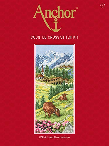 Anchor Kreuzstich-Set, 100% Baumwolle, Mehrfarbig, 32x14cm von Anchor