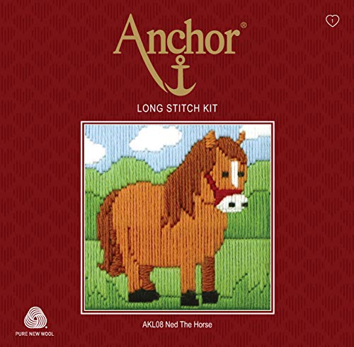 Anchor Langstich-Set, 100% Baumwolle, Mehrfarbig, 12x12cm von Anchor