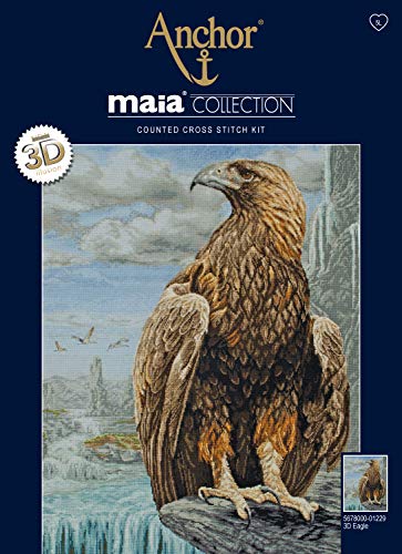 Anchor Maia Collection Kreuzstich-Set, 100% Baumwolle, Mehrfarbig, 27x45cm Anchor Maia Collection Kreuzstich-Set, 100% Baumwolle, Mehrfarbig, 27x45cm von Anchor