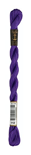 Anchor Perlgarn Stärke 5 4585000-00112 dunkellila Stickgarn, 100 % Baumwolle, 5g Strängchen Anchor Perlgarn Stärke 5 4585000-00112 dunkellila Stickgarn, 100 % Baumwolle, 5g Strängchen von Anchor