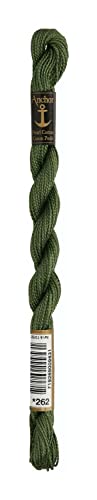 Anchor Perlgarn Stärke 5 4585000-00262 pappel Stickgarn, 100 % Baumwolle, 5g Strängchen Anchor Perlgarn Stärke 5 4585000-00262 pappel Stickgarn, 100 % Baumwolle, 5g Strängchen von Anchor