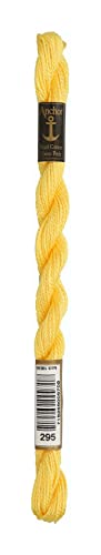 Anchor Perlgarn Stärke 5 4585000-00295 hellgelb Stickgarn, 100 % Baumwolle, 5g Strängchen Anchor Perlgarn Stärke 5 4585000-00295 hellgelb Stickgarn, 100 % Baumwolle, 5g Strängchen von Anchor