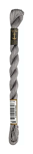 Anchor Perlgarn Stärke 5 4585000-00399 dunkelgrau Stickgarn, 100 % Baumwolle, 5g Strängchen Anchor Perlgarn Stärke 5 4585000-00399 dunkelgrau Stickgarn, 100 % Baumwolle, 5g Strängchen von Anchor