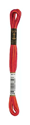 Anchor Sticktwist 4615000-01316 multicolor Stickgarn, 100 % Baumwolle von Anchor