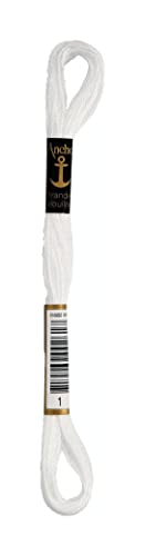 Anchor Sticktwist 4635000-00001 hochweiß Stickgarn, 100 % Baumwolle Anchor Sticktwist 4635000-00001 hochweiß Stickgarn, 100 % Baumwolle von Coats