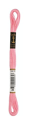 Anchor Sticktwist 4635000-00025 rose Stickgarn, 100 % Baumwolle Anchor Sticktwist 4635000-00025 rose Stickgarn, 100 % Baumwolle von Anchor