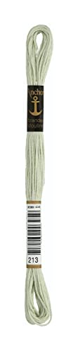 Anchor Sticktwist 4635000-00213 pastellgrün Stickgarn, 100 % Baumwolle von Anchor