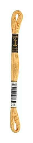 Anchor Sticktwist 4635000-00311 apricot Stickgarn, 100 % Baumwolle von Anchor