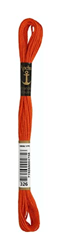 Anchor Sticktwist 4635000-00326 rostorange Stickgarn, 100 % Baumwolle Anchor Sticktwist 4635000-00326 rostorange Stickgarn, 100 % Baumwolle von Anchor
