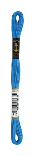 Anchor Sticktwist 4635000-00410 blau-türkis Stickgarn, 100 % Baumwolle von Anchor