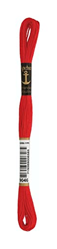 Anchor Sticktwist 4635000-09046 hochrot Stickgarn, 100 % Baumwolle Anchor Sticktwist 4635000-09046 hochrot Stickgarn, 100 % Baumwolle von Anchor