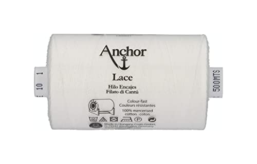 Anchor T194010-00001 Stickgarne, 100% Baumwolle, 1, Stärke 10, 500m, 55 Gramm von Anchor