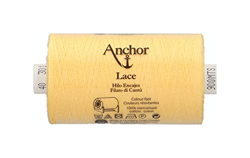 Anchor T198040-00301 Klöppelgarn, 100% Baumwolle, 301, Stärke 40, 900m, 45 Gramm von Anchor