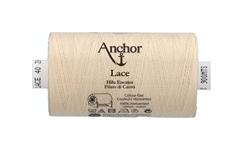 Anchor T198040-00390 Klöppelgarn, 100% Baumwolle, 390, Stärke 40, 900m, 45 Gramm von Anchor