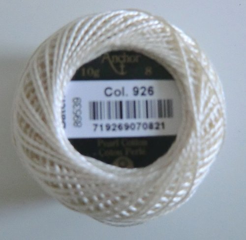Anchor Perlgarn Nr.8 10g ELFENBEIN Acryl Yarn Anchor Perlgarn Nr.8 10g ELFENBEIN Acryl Yarn von Anchor