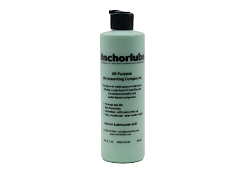 Anchorlube Allzweck-Metallbearbeitungsgemisch, 473,6 g, wasserbasierte Schneidflüssigkeit zum Bohren, Gewindeschneiden, Sägen – Hervorragend für Edelstahl | Ölfrei von Anchorlube