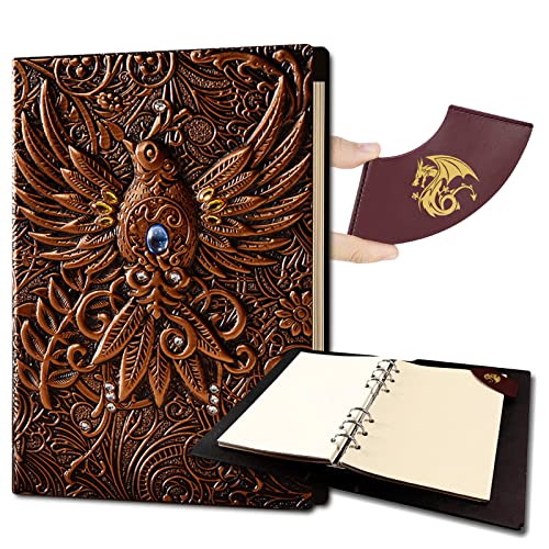 Ancient Deer DND-Notizbuch, einzigartiges 3D-6-Ringbuch, nachfüllbar, Tagebuch, Notizblöcke, Vintage D&D Tagebuch, ideal für Dungeons und Drachen, Magic the gathering. Tolles RPG-Würfel-Set, Zubehör, Ancient Deer DND-Notizbuch, einzigartiges 3D-6-Ringbuch, nachfüllbar, Tagebuch, Notizblöcke, Vintage D&D Tagebuch, ideal für Dungeons und Drachen, Magic the gathering. Tolles RPG-Würfel-Set, Zubehör, von Ancient Deer