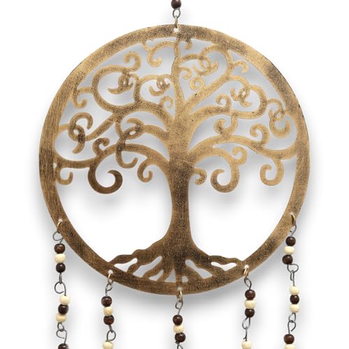 Baum des Lebens Messing Glocke Windspiel 25cm Glasperlen indisches Dekor Baum des Lebens Messing Glocke Windspiel 25cm Glasperlen indisches Dekor von Ancient Wisdom