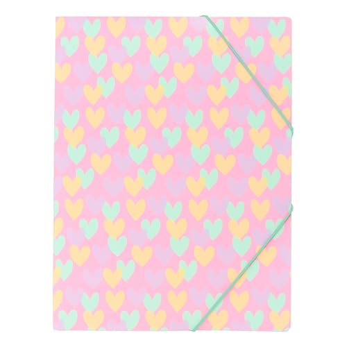 Elastische Mappe B'LOG HEARTS A4 Folio mit Elast. und 3 Klappen einlaufen 2 Stück 2 Motive Elastische Mappe B'LOG HEARTS A4 Folio mit Elast. und 3 Klappen einlaufen 2 Stück 2 Motive von Ancor