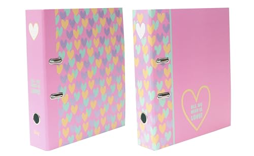Ordner B'LOG HEARTS A4 2R 8cm schrumpfen 2 Stück 2 Motive Ordner B'LOG HEARTS A4 2R 8cm schrumpfen 2 Stück 2 Motive von Ancor
