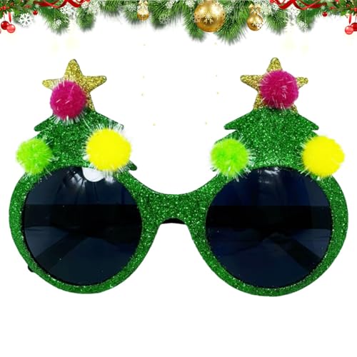 Ancsttu Brille Weihnachtsbaum,Weihnachtsbrille,Kostümbrillen - Dekorative Sonnenbrille für die Weihnachtsfeiertage, niedliche Weihnachtsdekorationsgläser Ancsttu Brille Weihnachtsbaum,Weihnachtsbrille,Kostümbrillen - Dekorative Sonnenbrille für die Weihnachtsfeiertage, niedliche Weihnachtsdekorationsgläser von Ancsttu