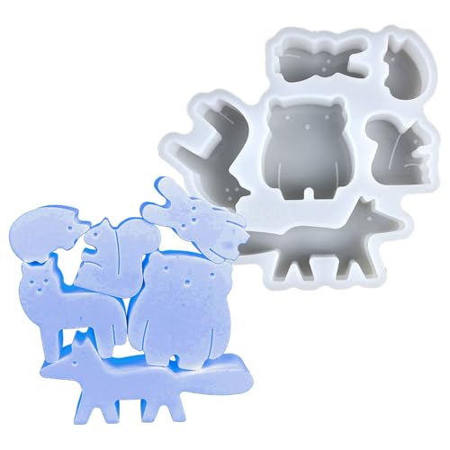 Ancsttu Epoxidharz Tierformen,Desktop Deko Betonformen - Silikon Formen Leicht Entnehmbar Für Kreative Erwachsene Jugendliche Kunstlehrer Zement Gips Workshops Heimdekoration von Ancsttu